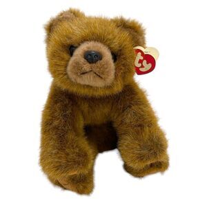 TY Vintage Forest Brown Grizzly Bear Classic 9" Height 1997